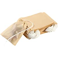 OFNMY 200pcs Bolsas de Té Cordón - Bolsas de Te Desechables Bolsas de Filtro para Té de Hojas Sueltas 7 x 9cm